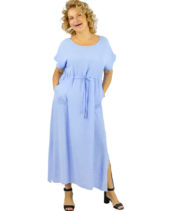 Pri Pri Long maxi dress with waist tie "Summer Elegance"