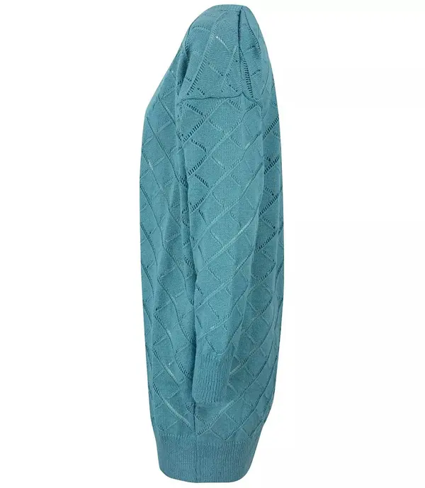 Pri Pri Long warm openwork cardigan IZABELLA