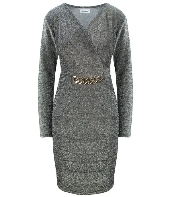 Pri Pri Pencil dress with a glittery sheen