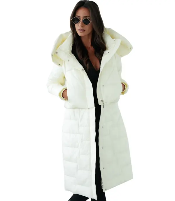 Pri Pri Quilted 2-in-1 Insulated coat Can be worn as a jacket