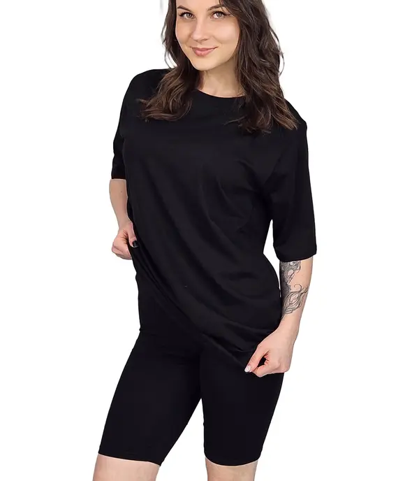 Pri Pri Set of cotton t-shirt oversize shirt short leggings SPIREL