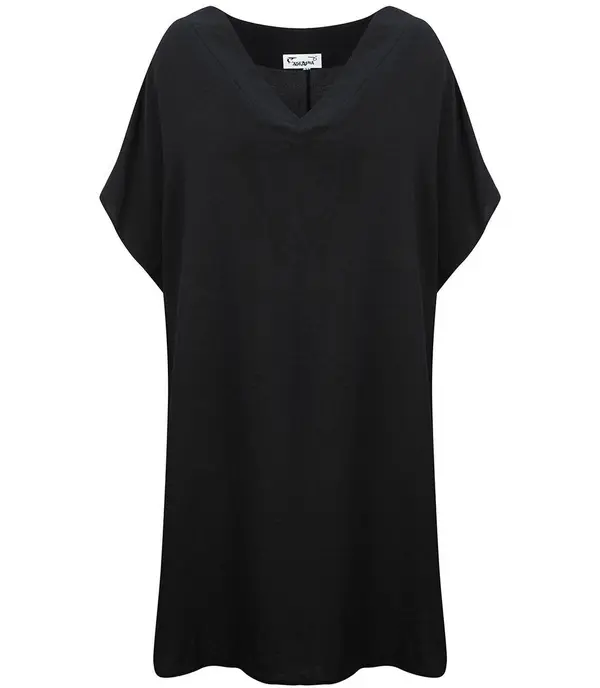 Pri Pri Smooth, loose and comfortable basic mini tunic dress
