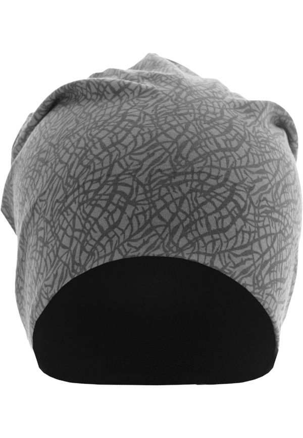 MSTRDS Printed Jersey Beanie Elephant dk.gy-lt.gy/bk