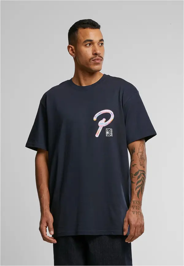 Mister Tee Prism Oversize Navy T-shirt