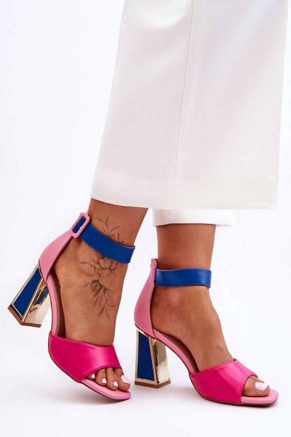 PS1 PS1 Elegant High Heel Sandals Pink-Blue Sorel