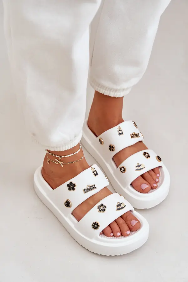 Boto PS1 Foam Women's Slippers With Clips White Ravanala