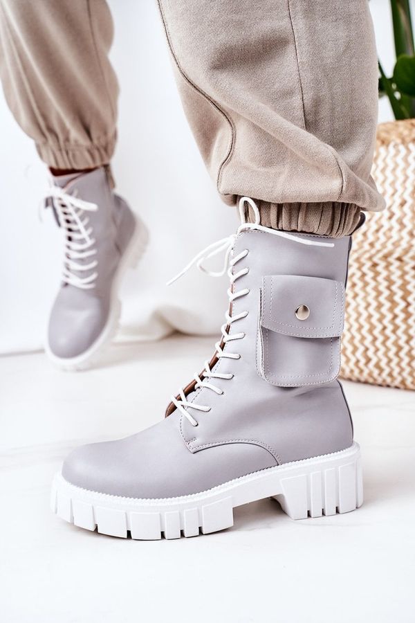 PS1 PS1 Insulated Boots With A Pocket Light Grey Awesome