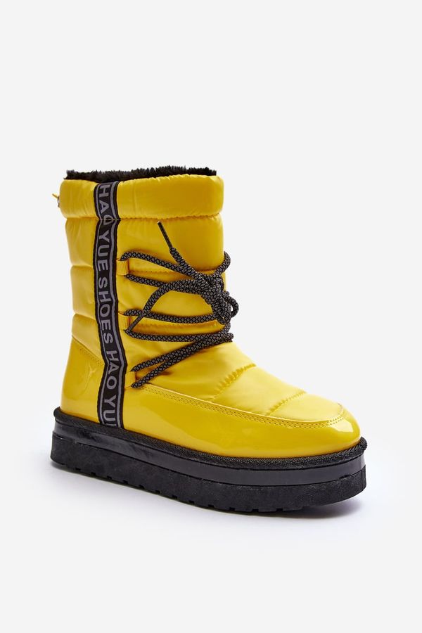 PS1 PS1 Women's Snow Boots with Yellow Laces Lilara