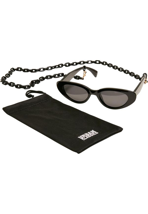 Urban Classics Accessoires Puerto Rico Chain Sunglasses Black