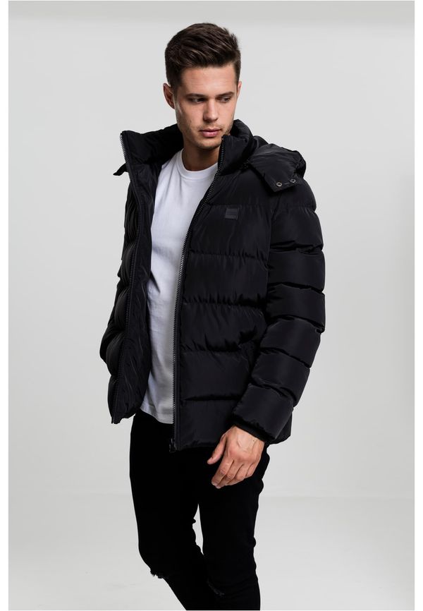 Urban Classics Puffer hooded jacket black