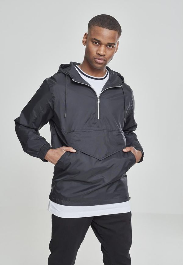 UC Men Pull Over Windbreaker Black