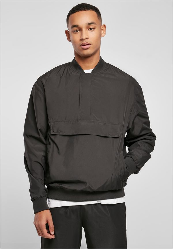 Urban Classics Pullover Bomber Jacket Black