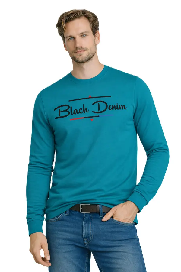 JUMPER Pulover s kapuco 202167 turkizna