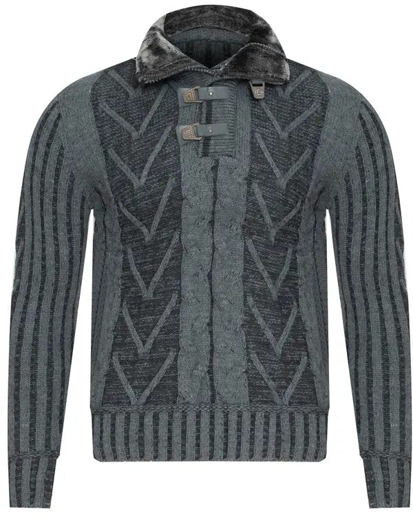 ESTARE Pulover s kapuco ESTARE - 590 Temno siva