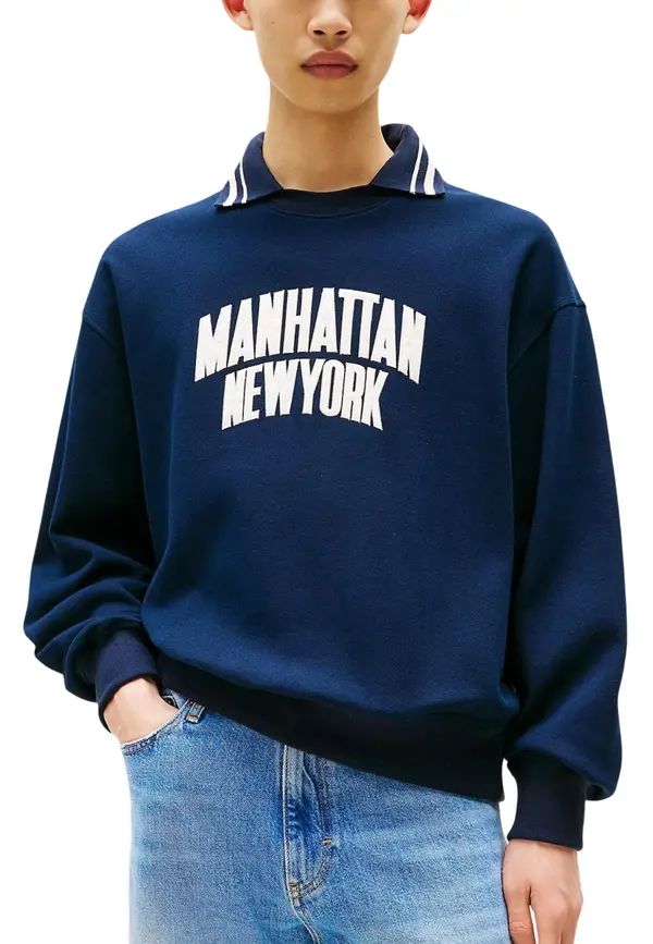 Tommy Hilfiger Jeans Pulover s potiskom Tommy Hilfiger