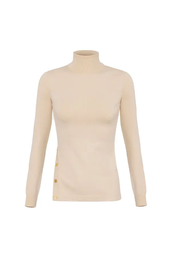 Elisabetta Franchi Pulover z ovratnikom Elisabetta Franchi