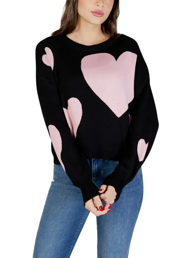 Only Pulover z rožnatimi srčki