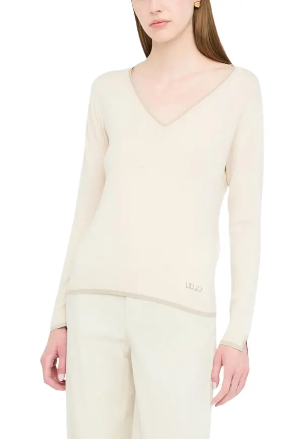 Liu Jo Pulover z V-izrezom Liu Jo