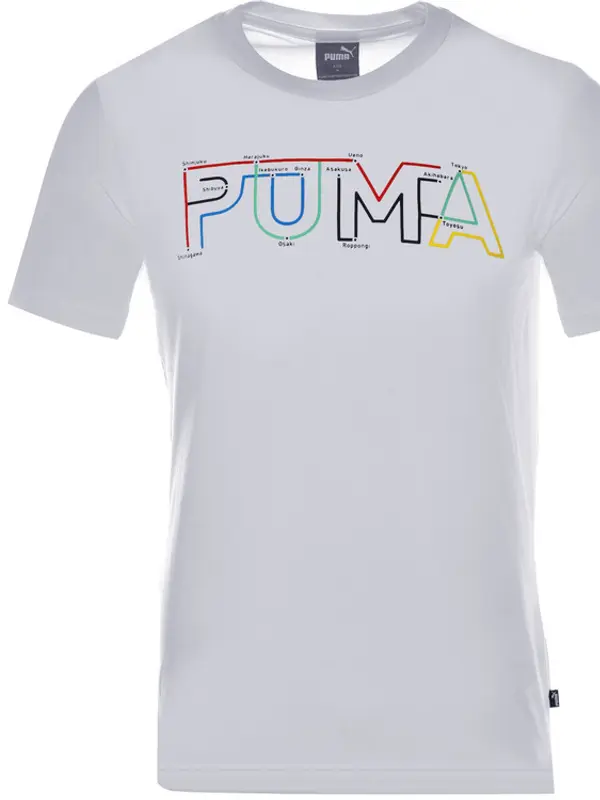 Puma Puma bela majica Graphic 584712-02
