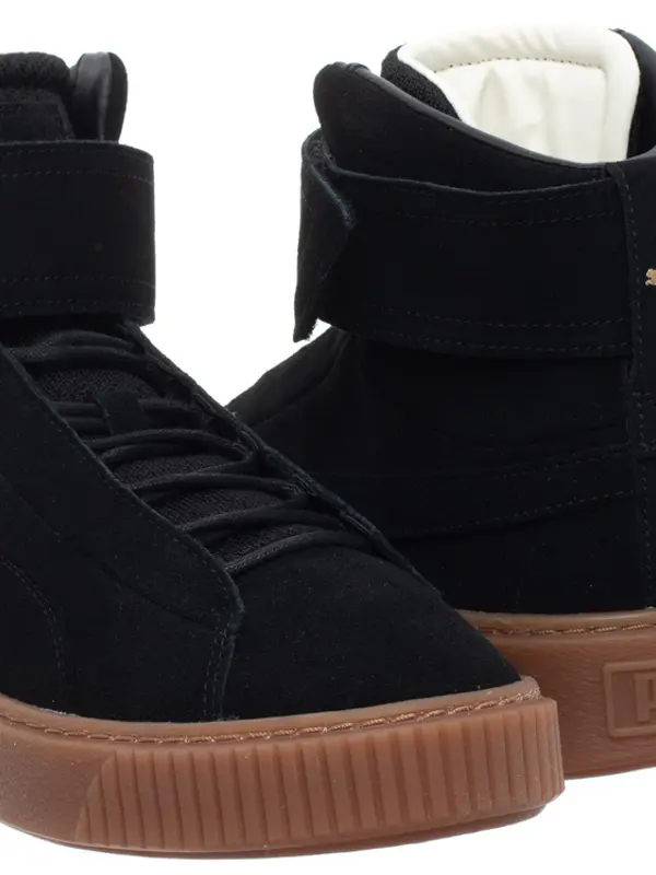 Puma PUMA črne superge s platformo in gležnarji