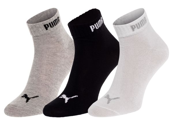 Puma Puma Unisex's 3Pack Socks 887498 White/Black/Grey