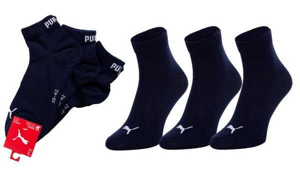 Puma Puma Unisex's 3Pack Socks 906978 Navy Blue