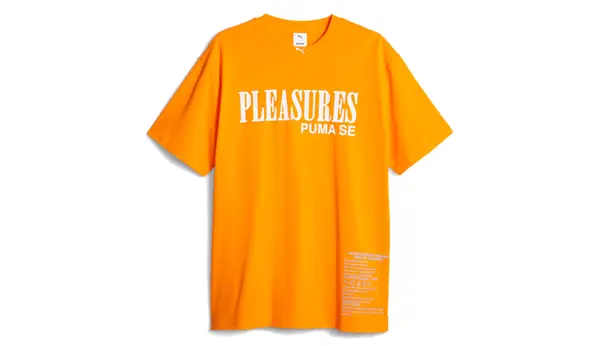 Puma Puma x PLEASURES Typo majica oranžna