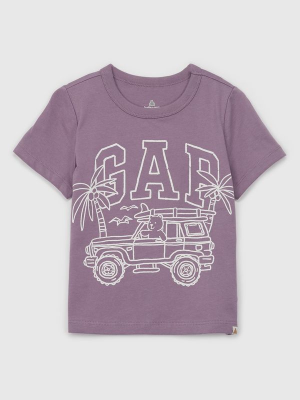 GAP Purple boys' T-shirt with GAP print