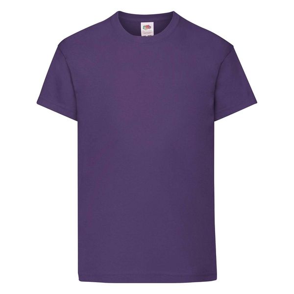 Fruit of the Loom Purple Children's T-shirt Original Fruit of the Loom