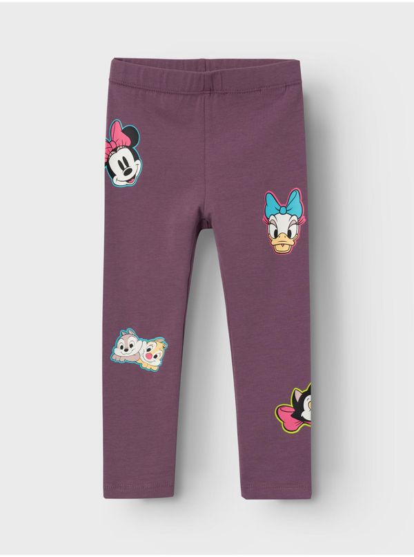 name it Purple Girly Patterned Leggings Name It Jerassa Minnie - Girls