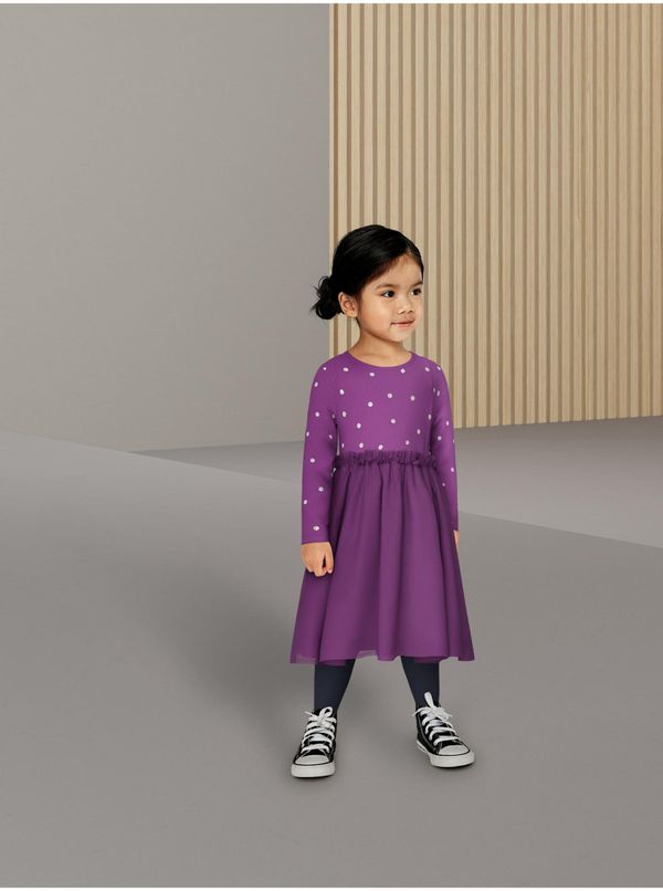 name it Purple girly polka dot dress name it Ofelia - Girls