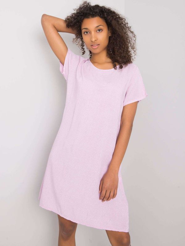 Fashionhunters Purple patterned casual dress