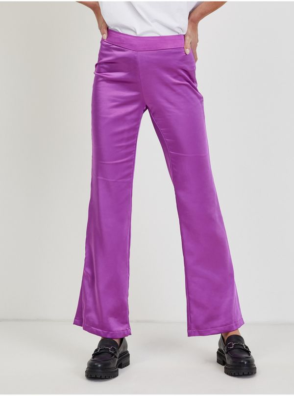 Only Purple Women's Satin Pants ONLY Paige - Women's