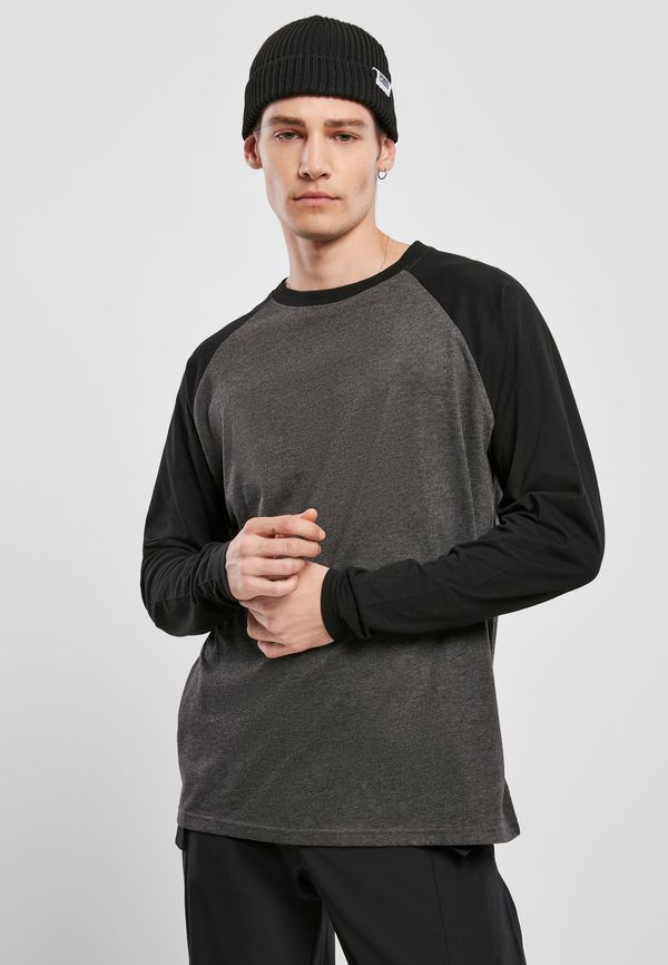 Urban Classics Raglan Contrast LS charcoal/black