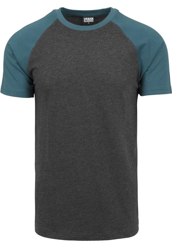 Urban Classics Raglan Contrast Tee charcoal/teal