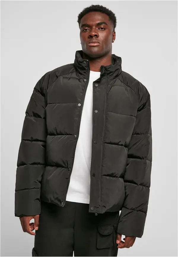 Urban Classics Raglan Puffer Jacket Black