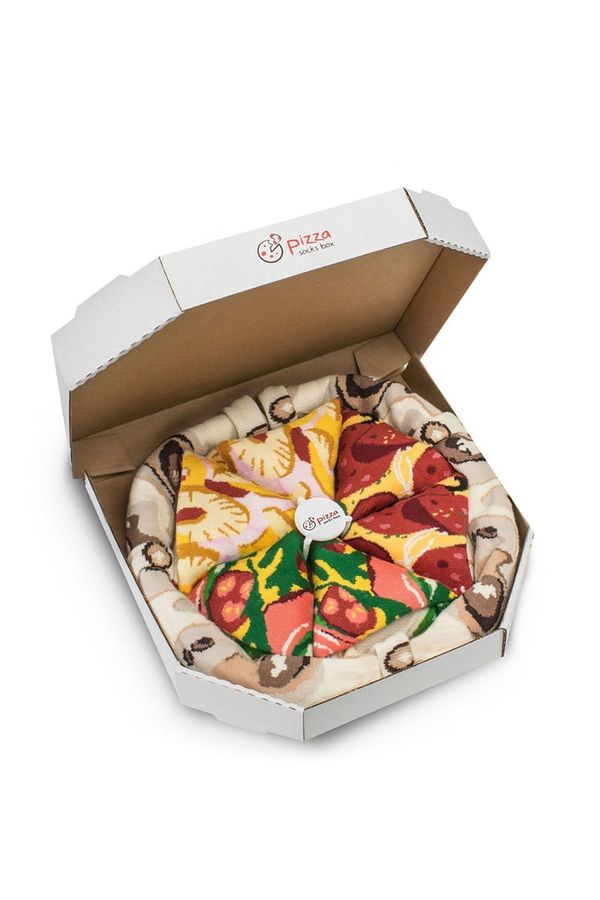 Kesi Rainbow Socks Pizza 4 pairs Hawaiian Pepperoni Italian