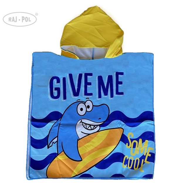 Raj-Pol Raj-Pol Kids's Towel Beach Poncho Shark