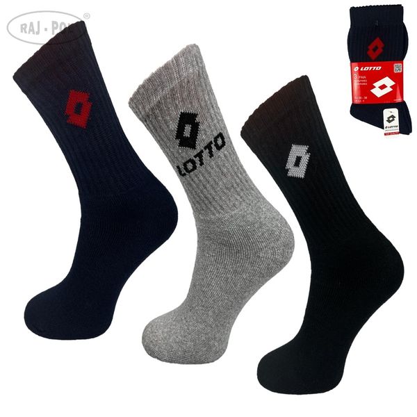 Raj-Pol Raj-Pol Unisex's 3Pack Socks Frotte Lotto