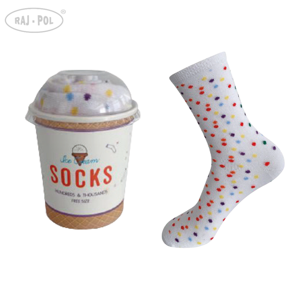 Raj-Pol Raj-Pol Woman's Socks Ice Cream