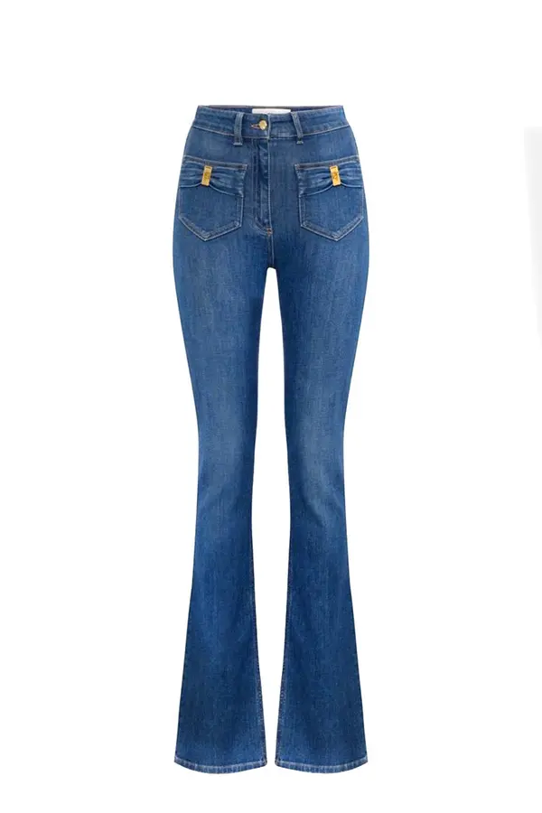 Elisabetta Franchi Razširjene kavbojke Elisabetta Franchi