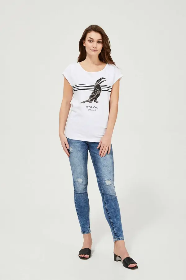 Marisse Raztrgane kavbojke s srednjim pasom