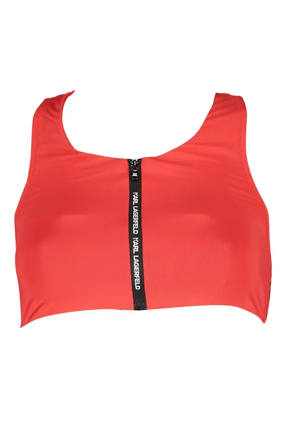 KARL LAGERFELD BEACHWEAR Rdeč zgornji del kopalk Karl Lagerfeld