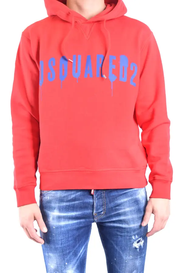 Dsquared2 Rdeča jopa s kapuco Dsquared2
