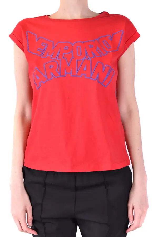 Emporio Armani Rdeča majica Emporio Armani