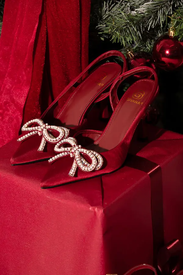 Boto Rdeči čevlji Boto Derissa z pentljo