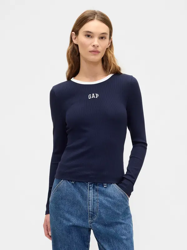 GAP Rebrasta majica z logotipom GAP