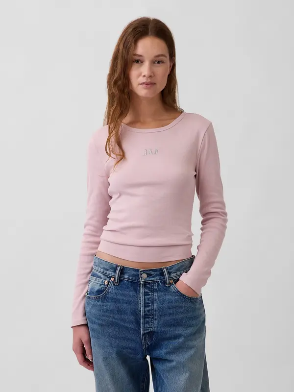 GAP Rebrasta majica z logotipom GAP