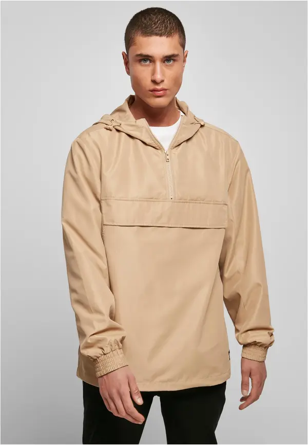 Urban Classics Recycled Basic Pull Over Jacket unionbeige