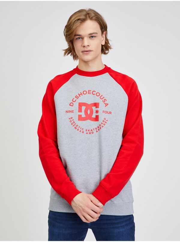 DC Red and Grey Men Sweatshirt DC - Men